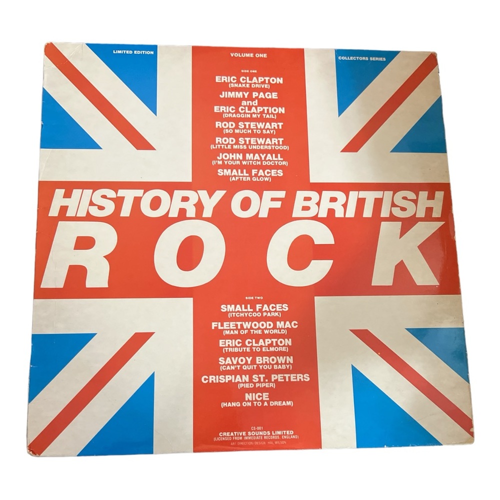 History‎ Of British Rock 12” Compilation, Volume One - Limited Edition 1982